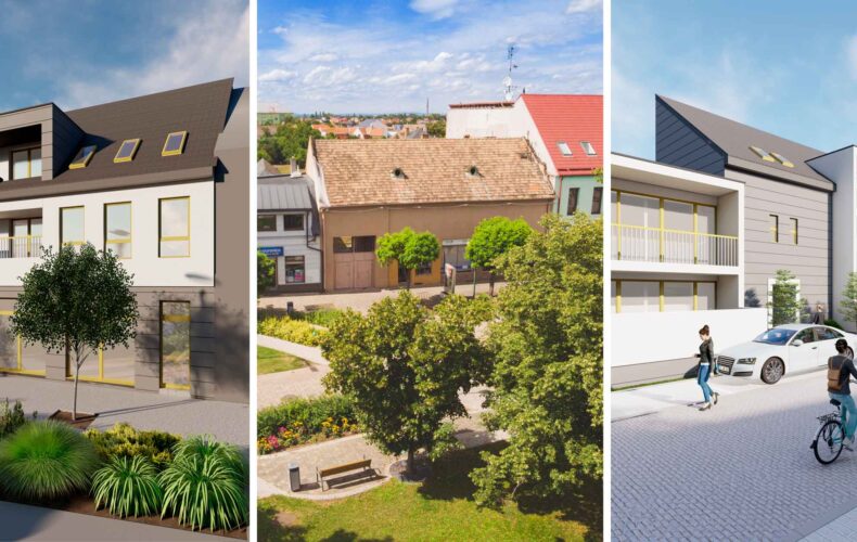 Bytový projekt ZERETH park má ambíciu zmeniť zabudnutú časť centra na krásne bývanie v srdci mesta Sereď