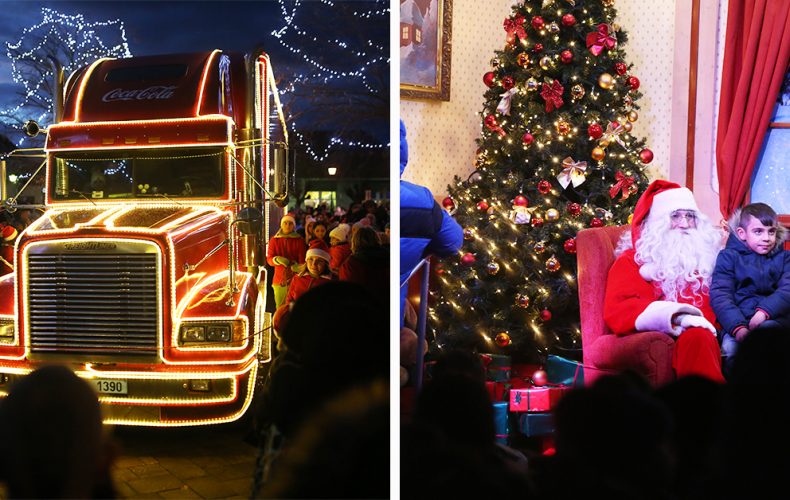 Čarovný Coca Cola kamión vyčaril úsmev nielen deťom, ale aj dospelým. Sereď žila vianočnou atmosférou