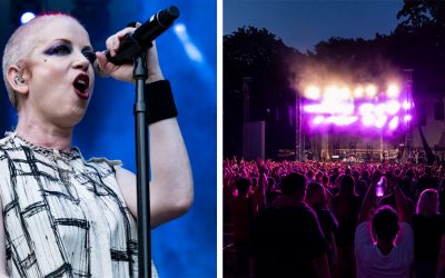 Pozrite si atmosférické fotky kultovej kapely Garbage a ich strhujúcej šou, ktorá otvorila hudobné leto v amfíku