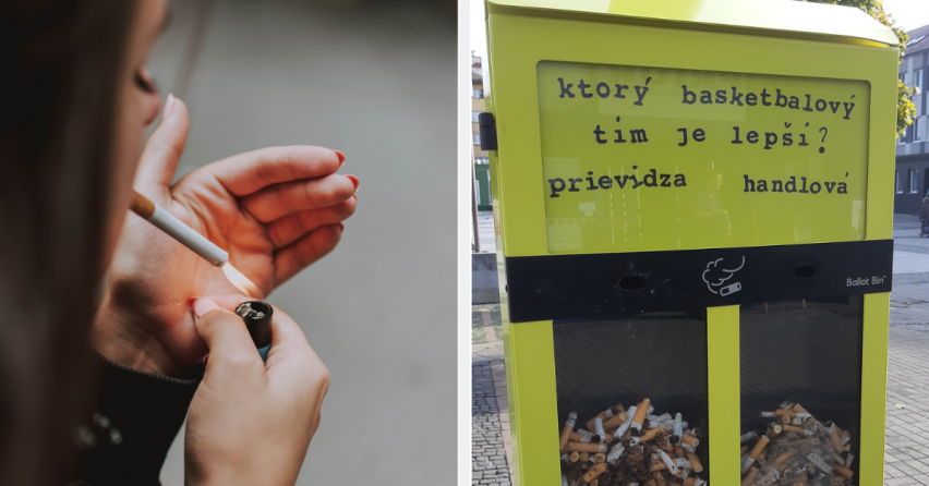 Vďaka tomuto košu už fajčiari nehádžu cigaretové ohorky na zem. Chcete ho aj v Seredi?