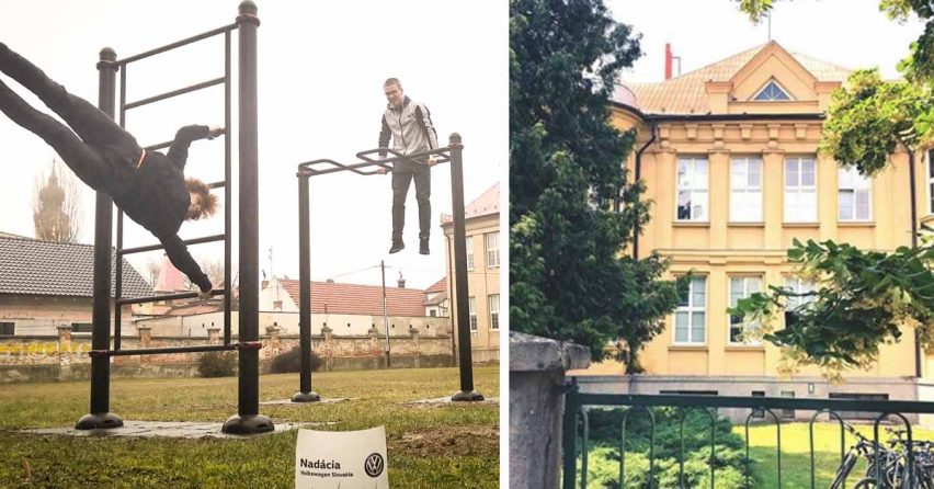 Seredské gymnázium získalo nové workoutové ihrisko vďaka Nadácii Volkswagen Slovakia