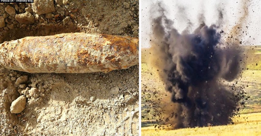 V Šúrovciach našli nebezpečnú bombu z 2. svetovej vojny. Pyrotechnici ju museli ihneď odpáliť