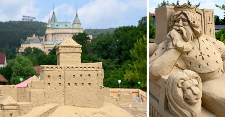 Slovenské hrady a zámky z piesku sú skvelým tipom na výlet aj pre Seredčanov