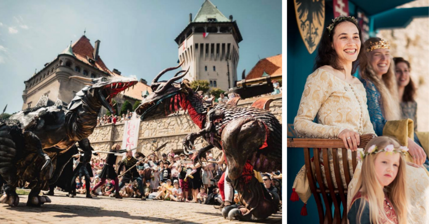 Neďaleký Smolenický zámok organizuje aj toto leto Dračie dni na zámku. Nenechajte si ujsť stredovekú atmosféru a program pre deti každého veku