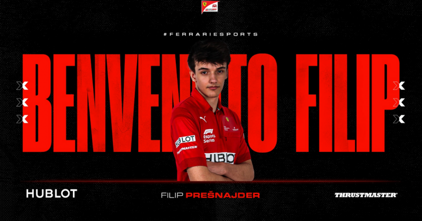 Seredčan Filip Prešnajder je prvým Slovákom, ktorý sa stal súčasťou oficiálneho tímu Ferrari v Esports šampionáte F1 2020