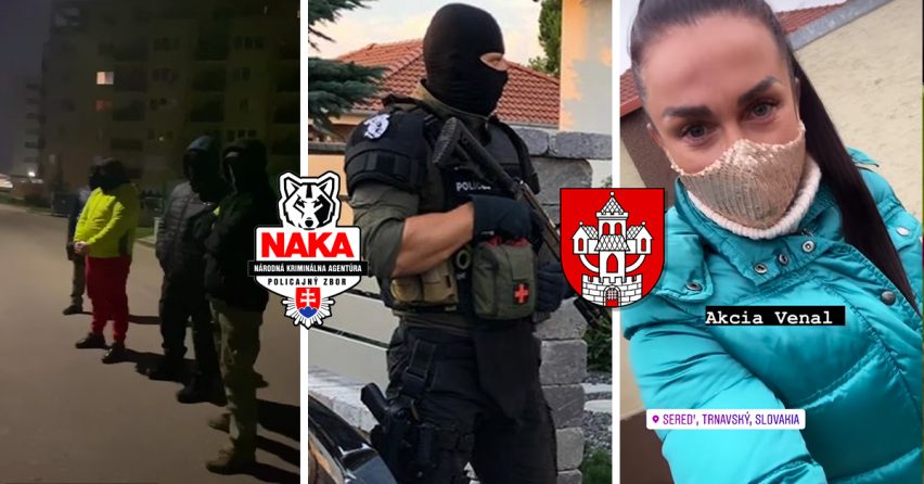 Protidrogové akcie NAKA v Seredi pokračujú. Dnes skoro ráno zadržali 9 osôb, ktoré mali byť súčasťou zločineckej skupiny