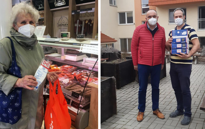 Mäsovýroba Gašparík myslí na tých najzraniteľnejších a rozdáva dôchodcom respirátory