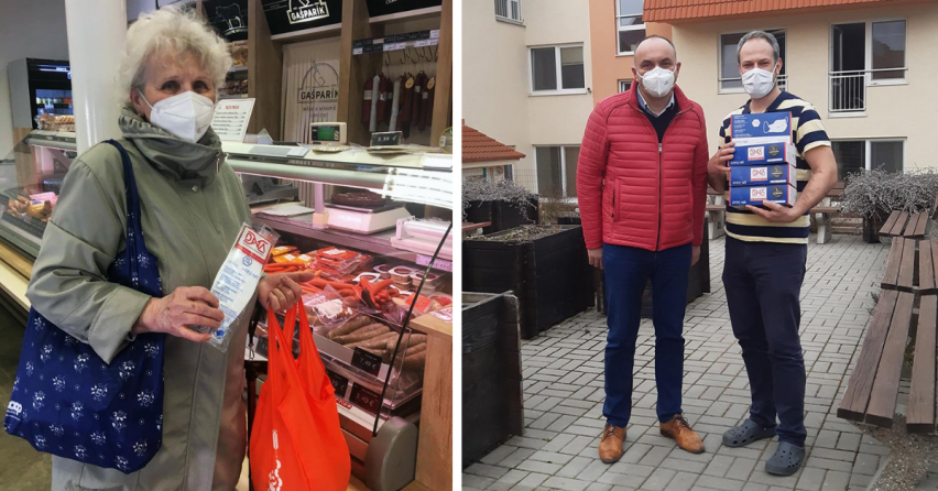 Mäsovýroba Gašparík myslí na tých najzraniteľnejších a rozdáva dôchodcom respirátory