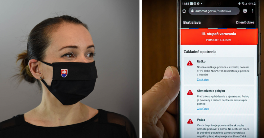Slovensko má nový prehľadný Covid automat. Stačí vybrať okres a dozviete sa, čo všetko v ňom platí