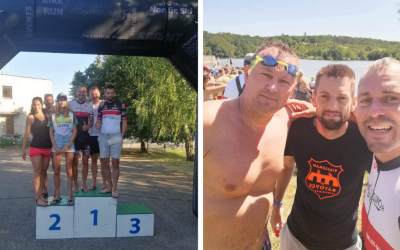 Triatlonisti z ŠK Cyklo-Tour Sereď získali prvé miesto na Majstrovstvách Slovenska v strednom triatlone