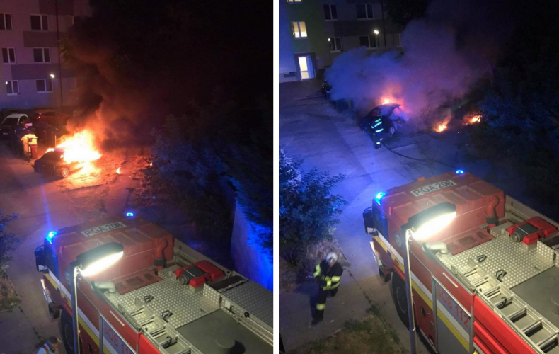 AKTUÁLNE: Na Čepenskej ulici v Seredi horí auto. Na mieste už zasahujú hasiči aj polícia