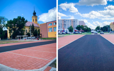 Nové parkovisko v Seredi na križovatke ulíc Kostolná a Vinárska je pripravené na užívanie