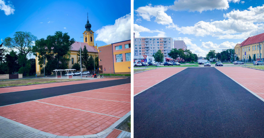 Nové parkovisko v Seredi na križovatke ulíc Kostolná a Vinárska je pripravené na užívanie