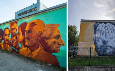 Graffiti nie sú vždy len o vandalizme, ako je to v Seredi. Pozrite sa, ako v projekte Street Art Gallery skrášlili Trnavu