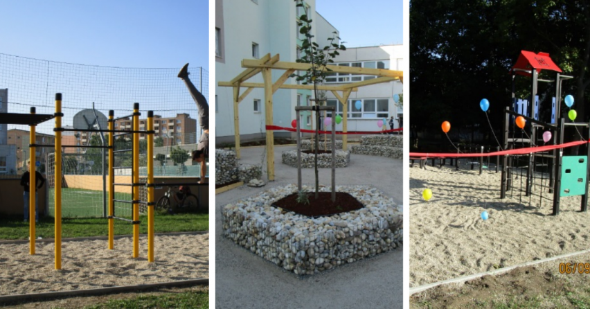 Základná škola J. A. Komenského v Seredi má novú oddychovú zónu, detské a workoutové ihrisko