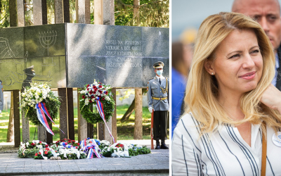 Kladenia vencov v parku sa zúčastní aj prezidentka Zuzana Čaputová. Pripomíname si Pamätný deň obetí holokaustu a rasového násilia