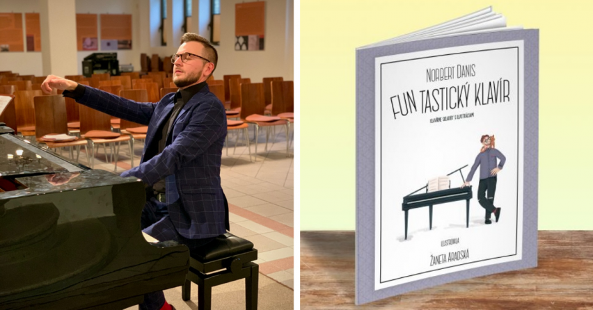 Úspešný klavírny virtuóz Norbert Daniš zo Serede vydáva svoju prvú knihu FUNtastický klavír. Podporte jej vydanie aj vy