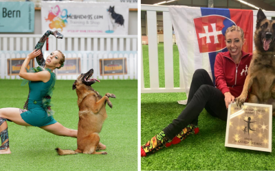 Saša Vavrová z Galanty so psíkom Yasi získala striebornú medailu na Majstrovstvách Európy v Nemecku v dogdancingu