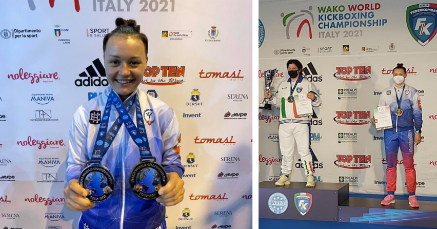 Skarleta Korcová z Paty si z Majstrovstiev sveta v kickboxe v Taliansku priniesla striebro aj bronz