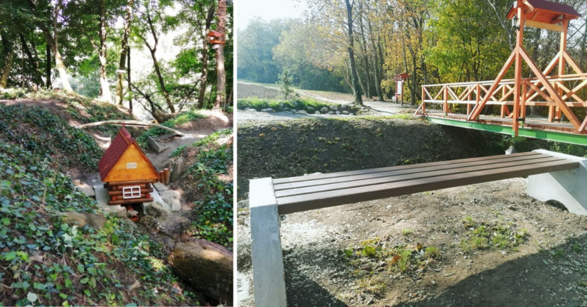 Práce na obľúbenej Bobrovej dolinke pokračujú aj teraz na jeseň. Pribudli nové lavičky, stojan na bicykel, upravilo sa aj ohnisko