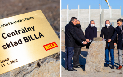 Spoločnosť BILLA odštartovala výstavbu nového centrálneho skladu v Seredi. Prinesie 170 pracovných miest