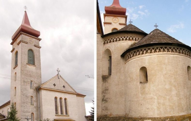 PAMIATKY V OKOLÍ: Historická pamiatka Rotunda Povýšenia sv. Kríža je súčasťou kostola v Križovanoch nad Dudváhom