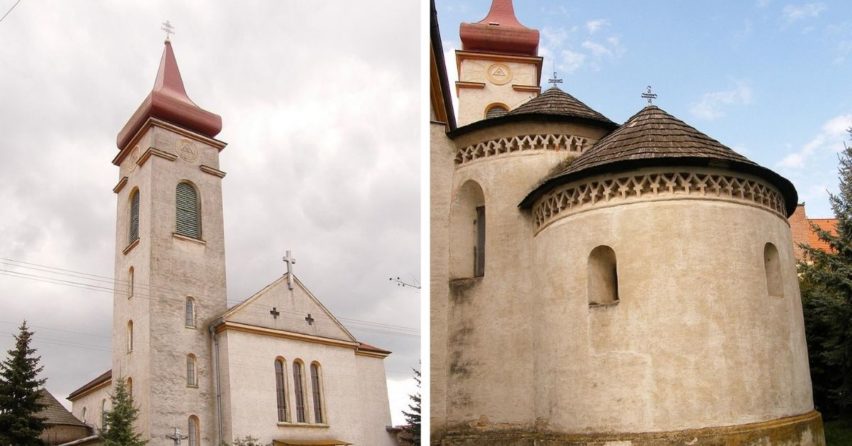 PAMIATKY V OKOLÍ: Historická pamiatka Rotunda Povýšenia sv. Kríža je súčasťou kostola v Križovanoch nad Dudváhom