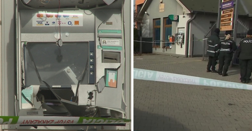 V Šúrovciach nastal silný výbuch bankomatu. Zlodeji ukradli z bankomatu desiatky tisíc eur