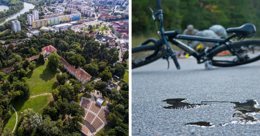 Pri dopravnej nehode v Seredi sa staršia cyklistka zrazila s autom pri prejazde hlavnej cesty. Žena skončila s ťažkou ujmou na zdraví