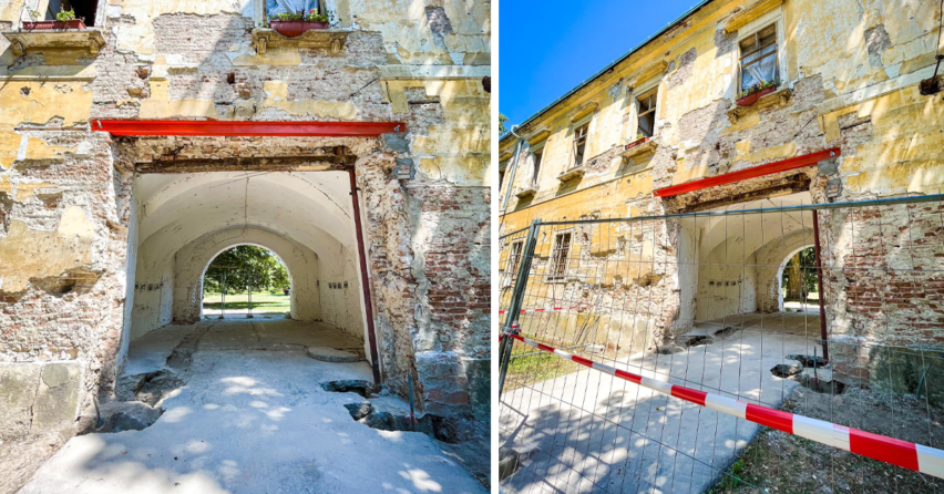 Kamennému portálu Seredského kaštieľa bude opäť vdýchnutý nový život. Jeho obnova sa začala vďaka iniciatíve OZ Vodný hrad