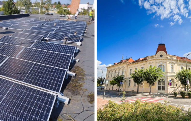 V Seredi pribudli fotovoltaické články na budovách mestského úradu a mestskej polície. Realizácia prinesie úsporu elektrickej energie