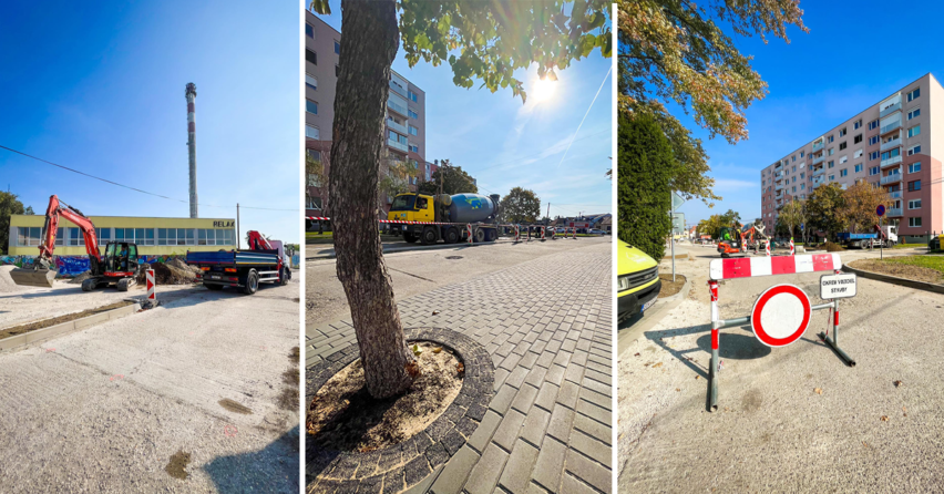 Okolie tržnice na Mlynárskej ulici skrášlia nové asfaltové povrchy. Do obnovy mesto investovalo stovky tisíc eur