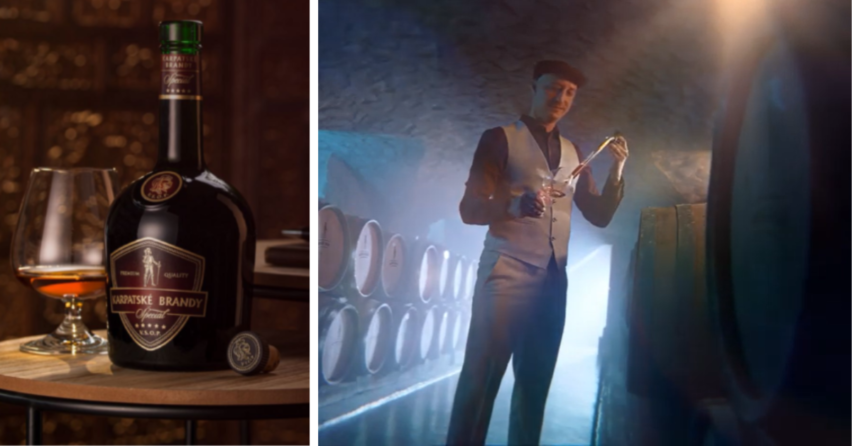 Seredčan Peter Ďuriš si zahral v novom reklamnom spote spoločnosti Hubert J.E. venovanému Karpatskému brandy