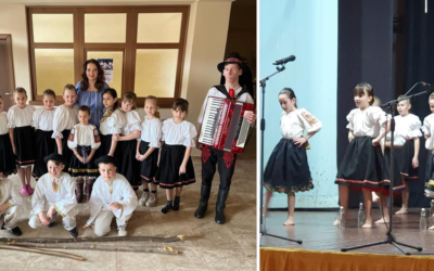 Malí folkloristi zo ZŠ Juraja Fándlyho v Seredi získali na súťaži v Križovanoch nad Dudváhom ocenenie Bronzové pásmo