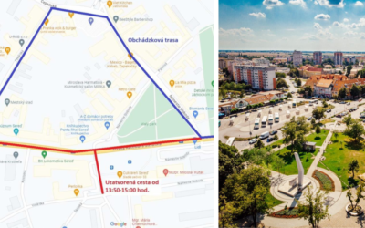 Ulica M. R. Štefánika a Námestie slobody bude od križovatky pri mestskom úrade až po križovatku pri Lidli uzatvorená