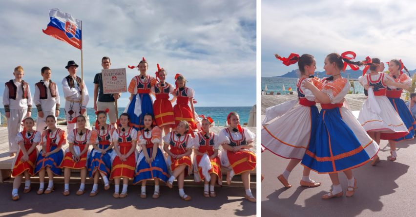 Deti z folklórneho súboru Kvetoňka zo Serede sa zúčastnili medzinárodného folklórneho festivalu World Folklore Festival San Remo – Cannes – Diano Marina 2023