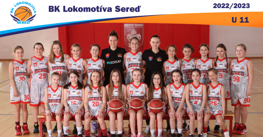 Ďalší tím zo Serede mieri na Majstrovstvá Slovenska v basketbale. Malé basketbalistky z BK Lokomotíva Sereď zabojujú v záverečných zápasoch