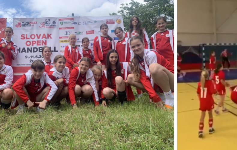 Mladšie žiačky v hádzanej získali ďalší úspech. Na Slovak Open Handball 2023 po odohratých zápasoch skončili piate na Slovensku