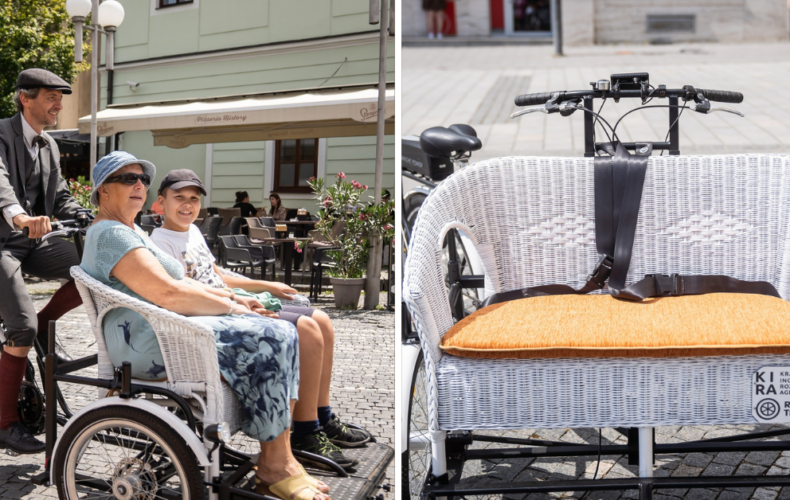 V Trnave predstavili novú bicyklovú rikšu, na ktorej budú návštevníkov kráľovského mesta voziť turistickí sprievodcovia
