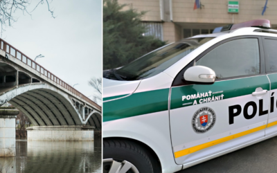 Policajti zo Serede a Šoporne pomáhali v utorok večer zranenému mužovi, ktorý sa rozhodol skočiť z mosta