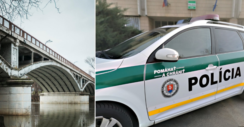 Policajti zo Serede a Šoporne pomáhali v utorok večer zranenému mužovi, ktorý sa rozhodol skočiť z mosta