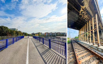 Výborná správa pre Seredčanov. Podopretý železničný most otvoria v piatok pre peších a cyklistov