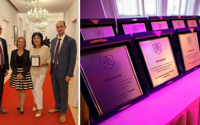 Pani Janka Hrdlovičová z Centra pre deti a rodiny Sereď získala od ministerky ocenenie Sociálny čin roka