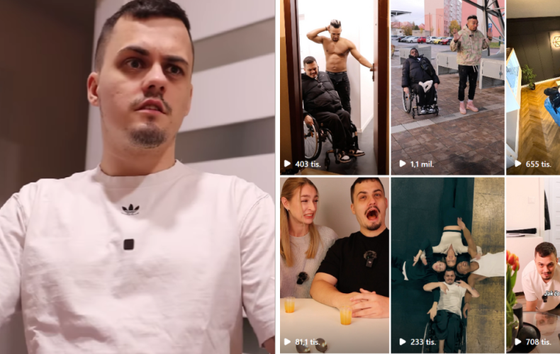 Seredčan Denis Kučera baví na Instagrame svojimi videami, ktoré majú miliónové zhliadnutia. Nebojí sa robiť si žarty ani z vlastného hendikepu