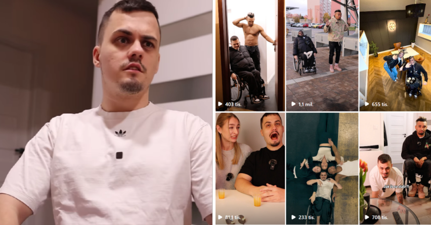 Seredčan Denis Kučera baví na Instagrame svojimi videami, ktoré majú miliónové zhliadnutia. Nebojí sa robiť si žarty ani z vlastného hendikepu