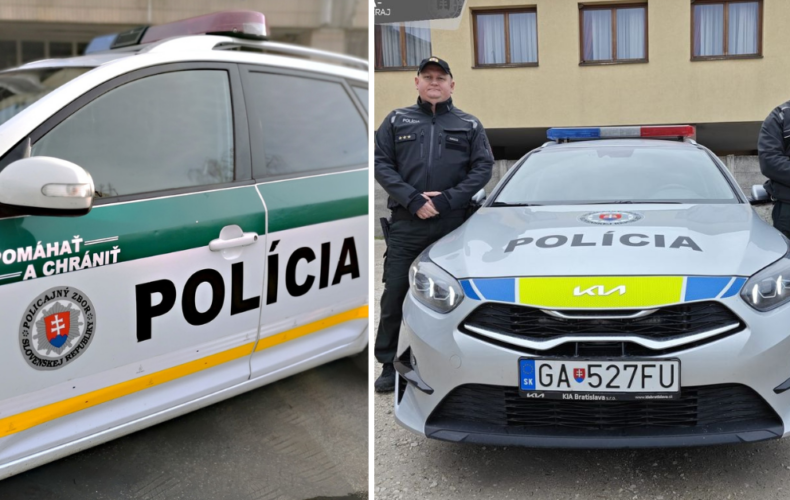 Pohotoví policajti v Sládkovičove pomohli zranenému mužovi, ktorý s autom zostal stáť na kruhovom objazde