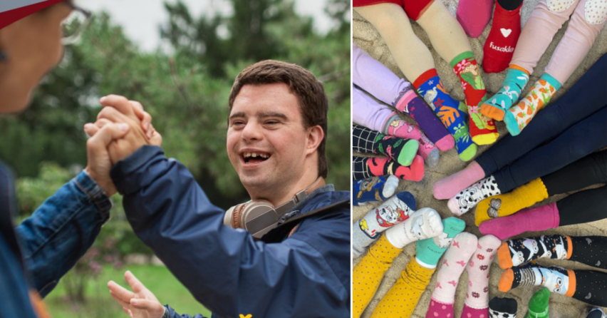 Aj malým gestom, ako sú dve rozdielne ponožky, môžete vyjadriť podporu ľuďom s Downovým syndrómom