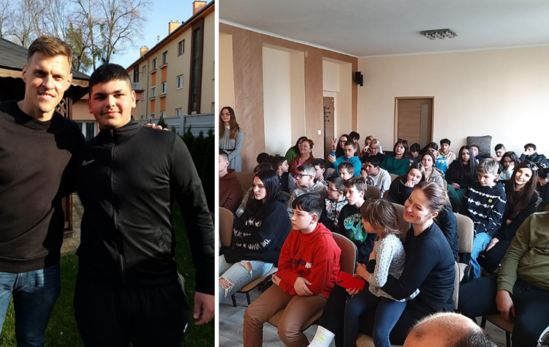 Hráči FC Spartak Trnava potešili svojou návštevou deti zo seredského Centra pre deti a rodiny