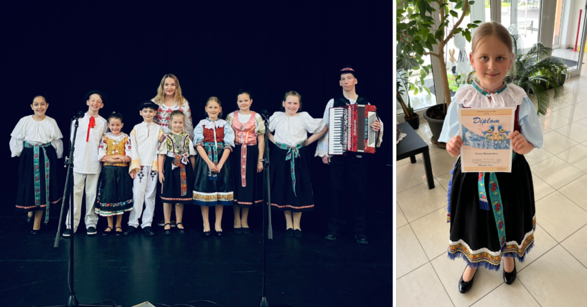 Folkloristi zo ZŠ Juraja Fándlyho v Seredi získali na celoštátnej súťaži v Sládkovičove krásne ocenenia