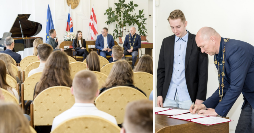Primátor Ondrej Kurbel podpísal významné memorandum o spolupráci s mládežníckym parlamentom Nová Sereď